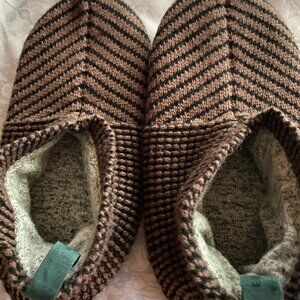 BOMBAS Men's Gripper Slipper, Brown, Size Medium (7-9.5)